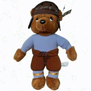 1926 Football Bear Leather Helmet Toy Parade 16" Plush Stuffed Animal Red Grange